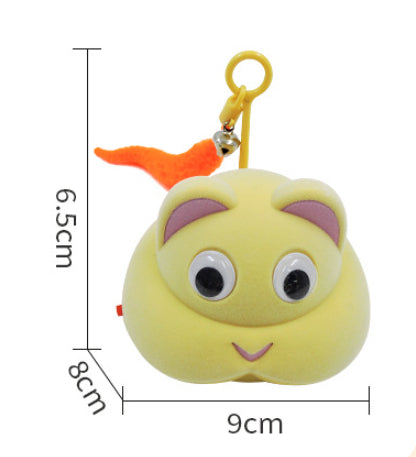 Self-Moving Light & Sound Pet Toy – USB Rechargeable (Yellow/Grey)