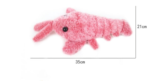 Jumping Lobster – Interactive Plush Cat Toy with 3 Swing Modes USB Rechargeable