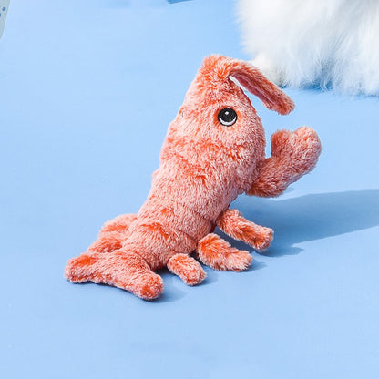 Jumping Lobster – Interactive Plush Cat Toy with 3 Swing Modes USB Rechargeable